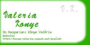 valeria konye business card