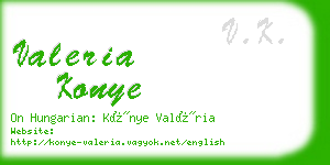 valeria konye business card